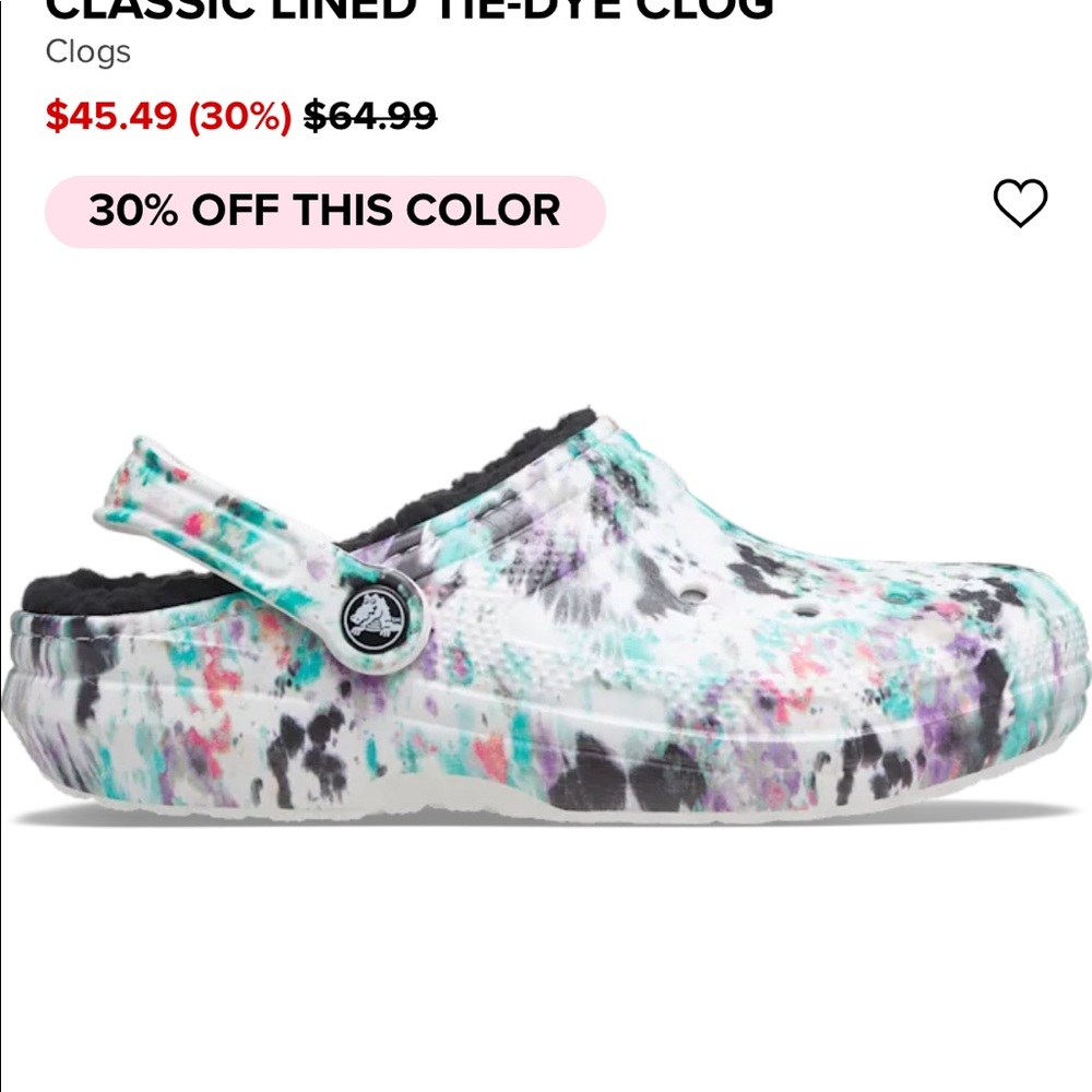 Lines Crocs- tie dye